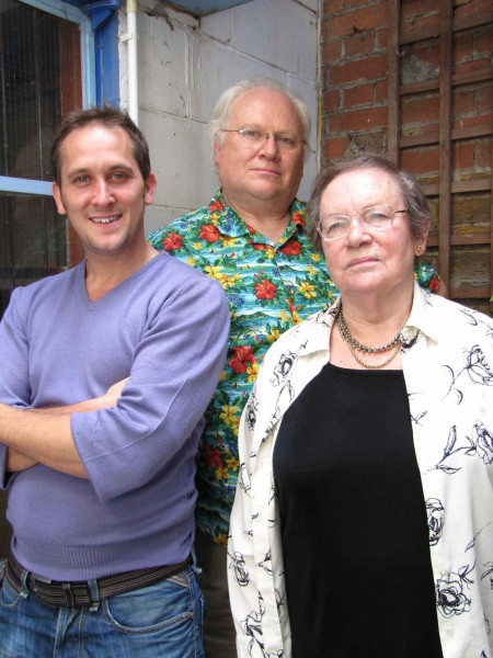 Colin Baker, John Pickard and Maggie Stables