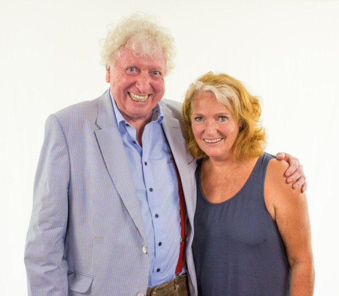 Tom Baker (The Fourth Doctor) & Louise Jameson (Leela)