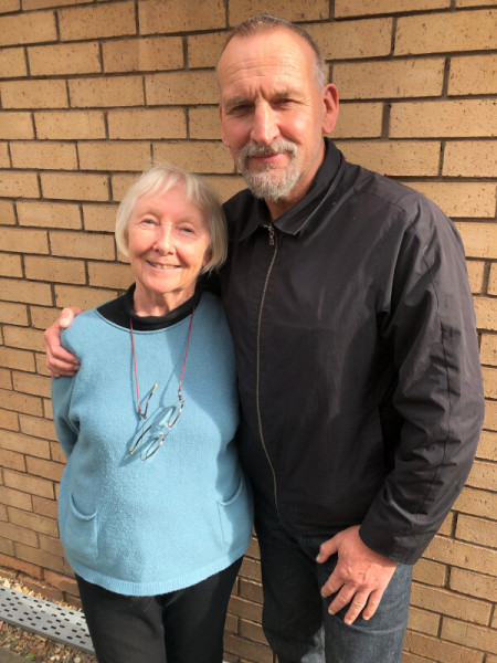 Maureen O'Brien and Christopher Eccleston