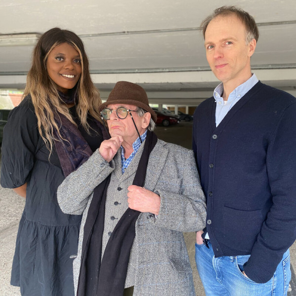 Eleanor Crooks, Sylvester McCoy and Christopher Naylor