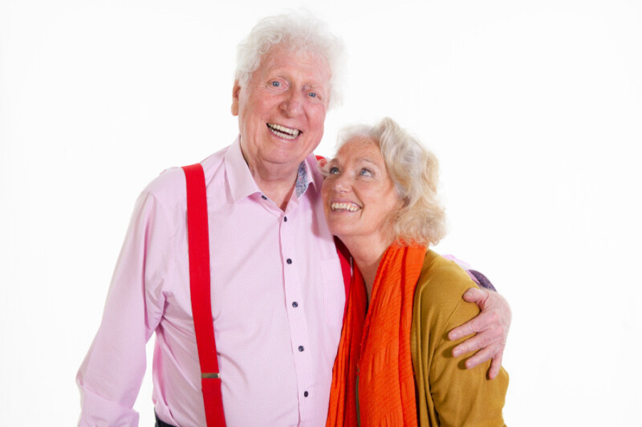 Tom Baker and Louise Jameson