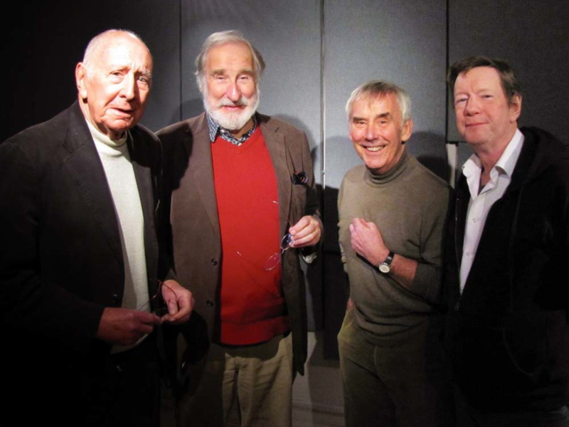 Trevor Baxter, Christopher Benjamin, Christopher Beeny and Mike Grady