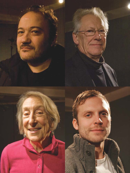 (Clockwise) Peter Silverleaf, Stephen Thorne, Lex Shrapnel and Janet Henfrey