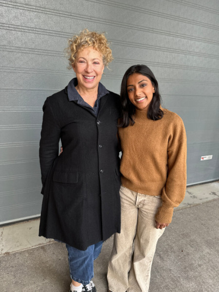 Alex Kingston and Charithra Chandran