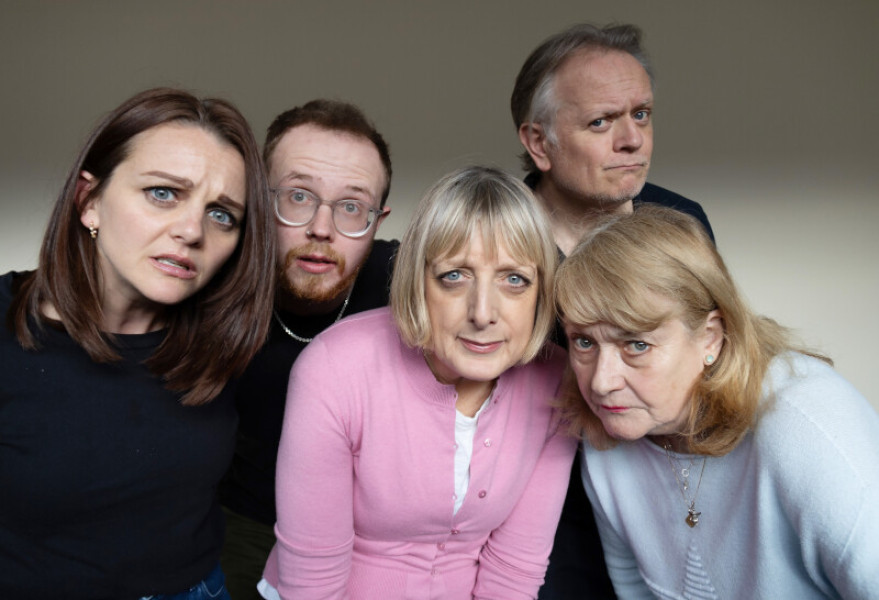 Holly-Marie Michael, Harry Chalmers-Morris, Judy Flynn, Duncan Wisbey and Melanie Kilburn in Golden Sands