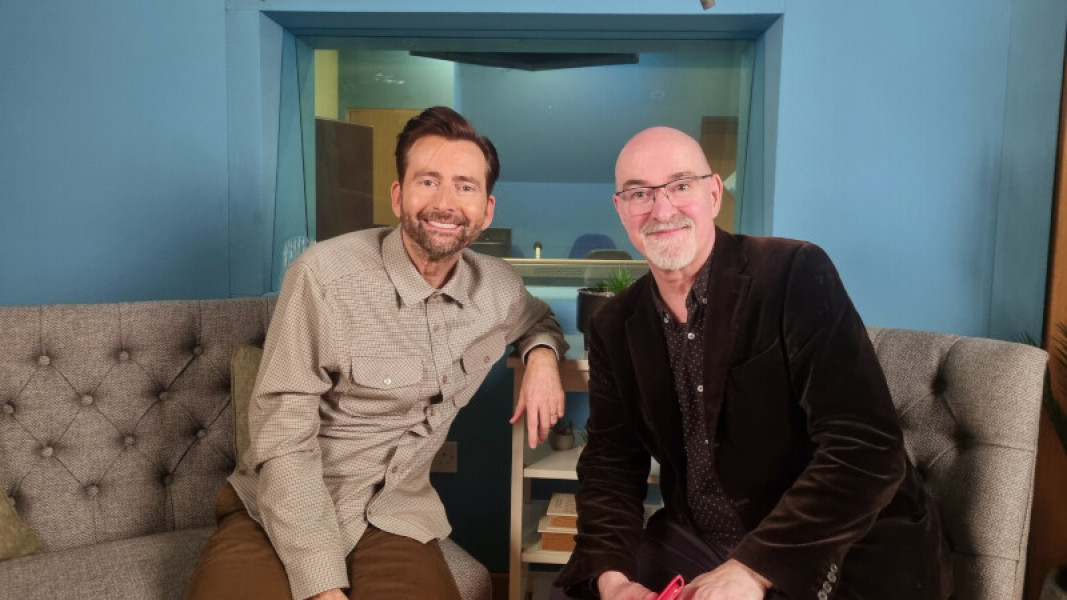 David Tennant and Nicholas Briggs at the Soundhouse recording studios, London © Steve Berry