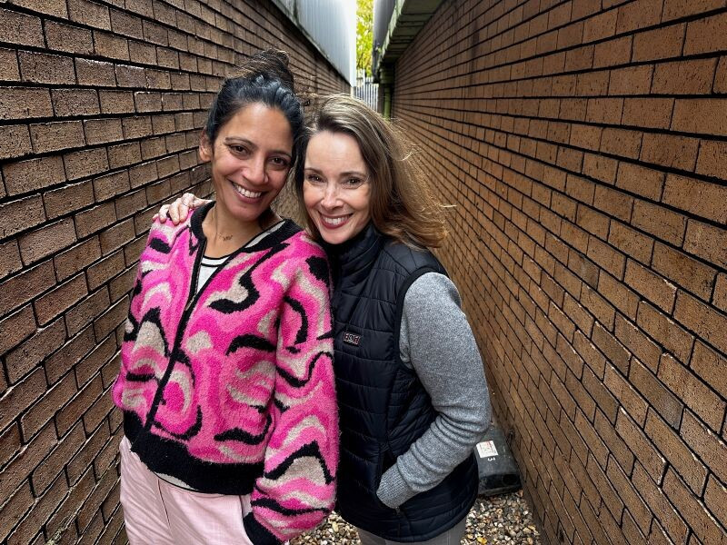 Nicola Bryant and Vineeta Rishi