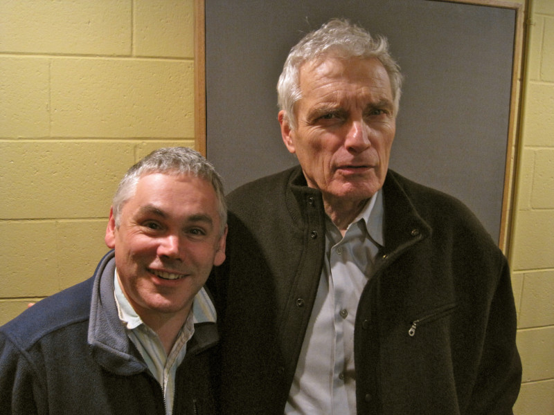 Matthew Waterhouse as John Cunningham and David Selby as Quentin Collins