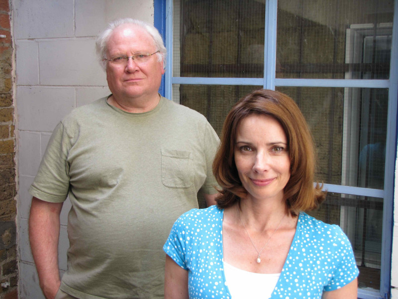 Colin Baker and Nicola Bryant