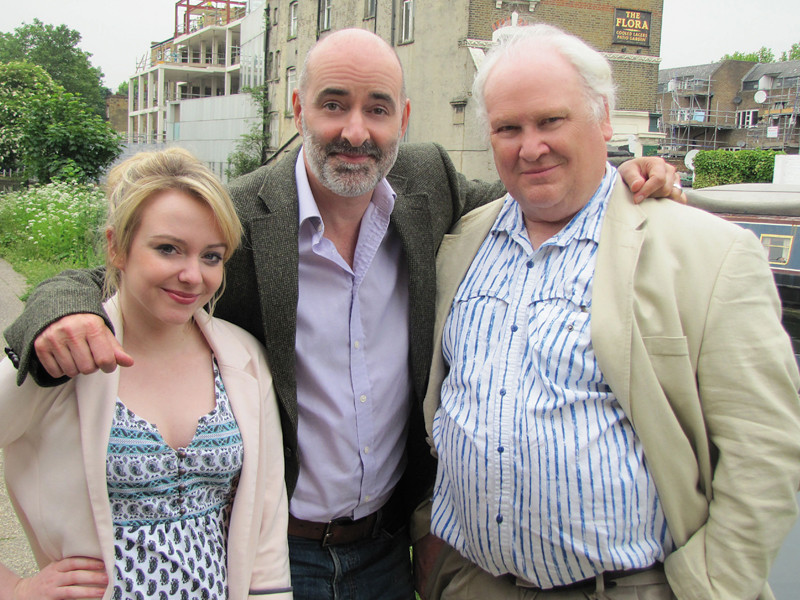 Lisa Greenwood (Flip Jackson), Nicholas Briggs (Director), Colin Baker (The Sixth Doctor)