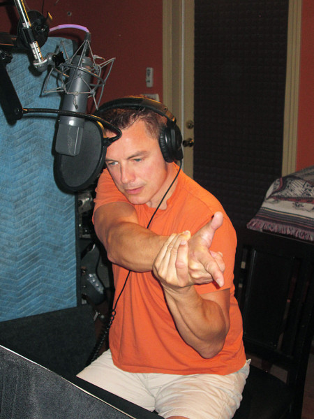 John Barrowman recording in LA