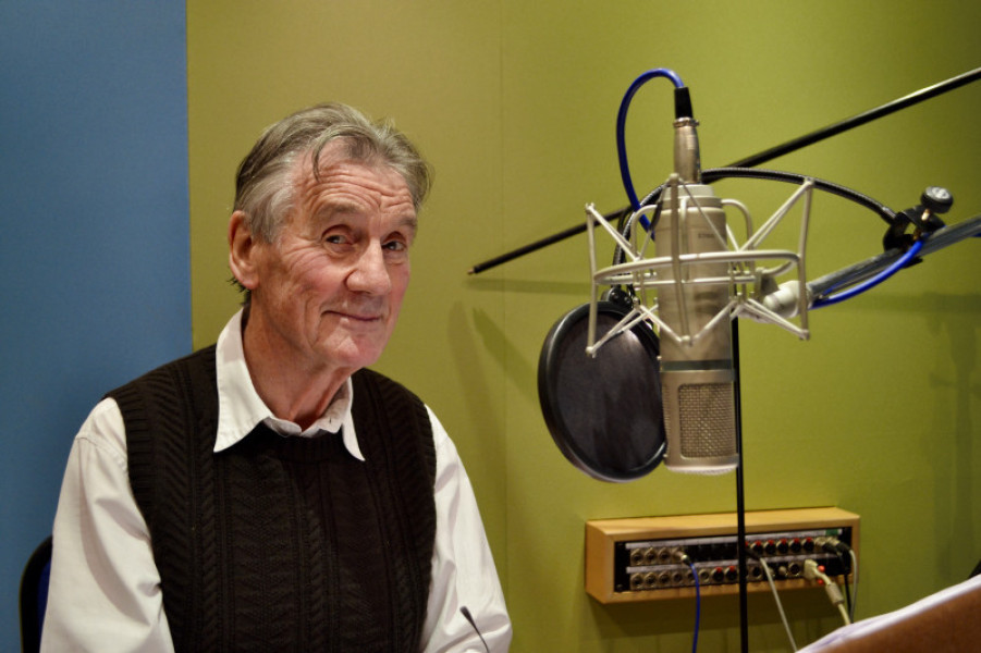 Sir Michael Palin in studio