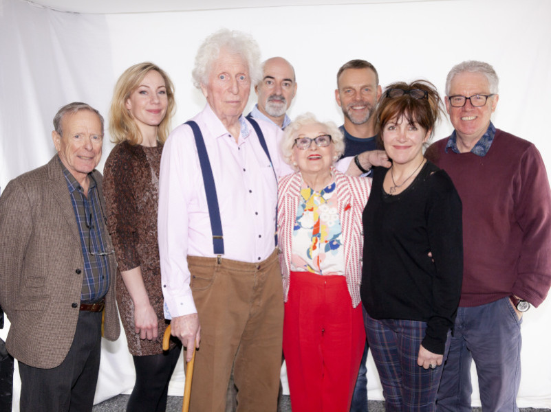 John Leeson, Jeany Spark, Tom Baker, Nicholas Briggs, June Hudson, Richard Laing, Jane Slavin, Spencer Banks (c) Tony Whitmore